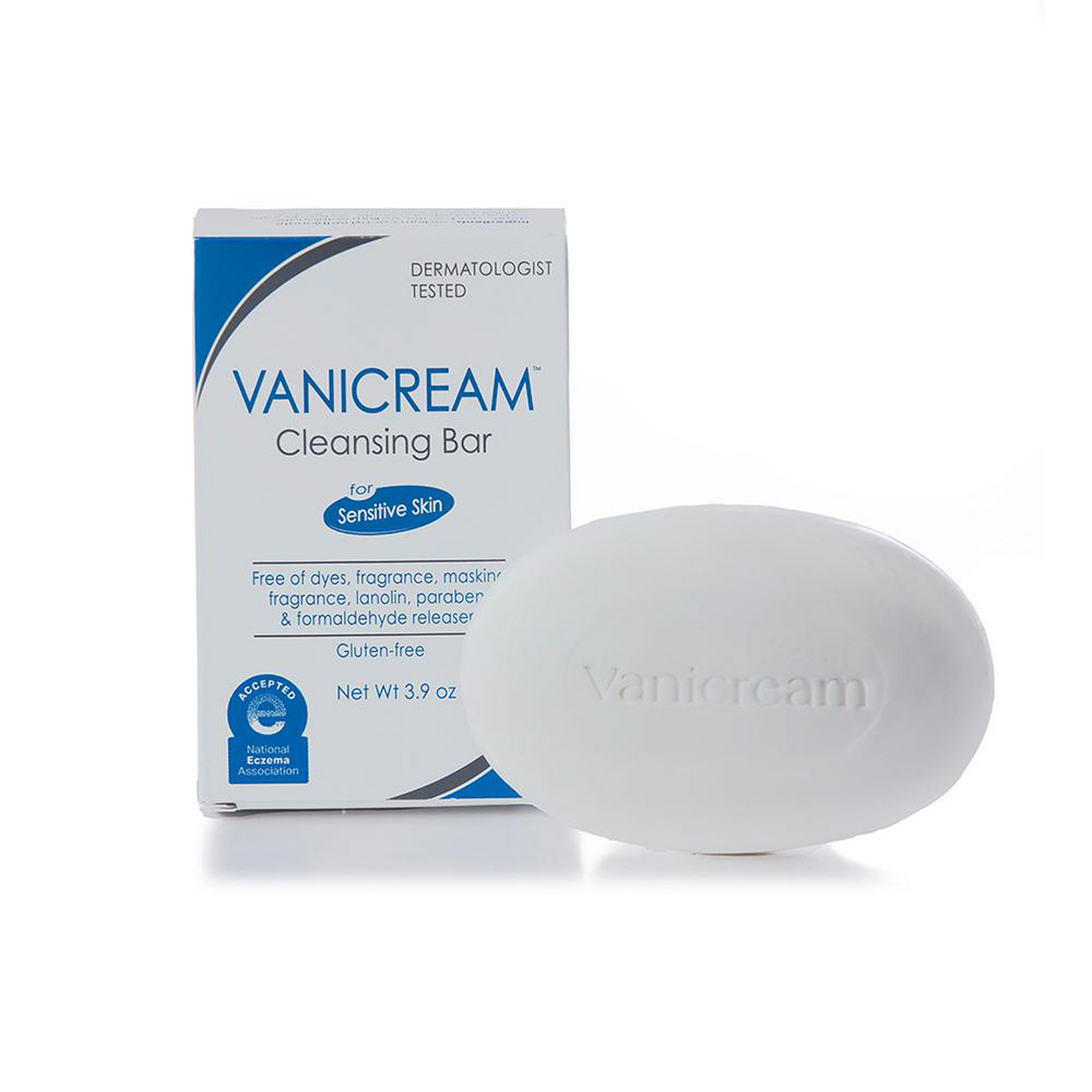 Cleansing Bar For Sensitive Skin by VANICREAM - Non-toxic, STOP rated product free from harmful chemicals