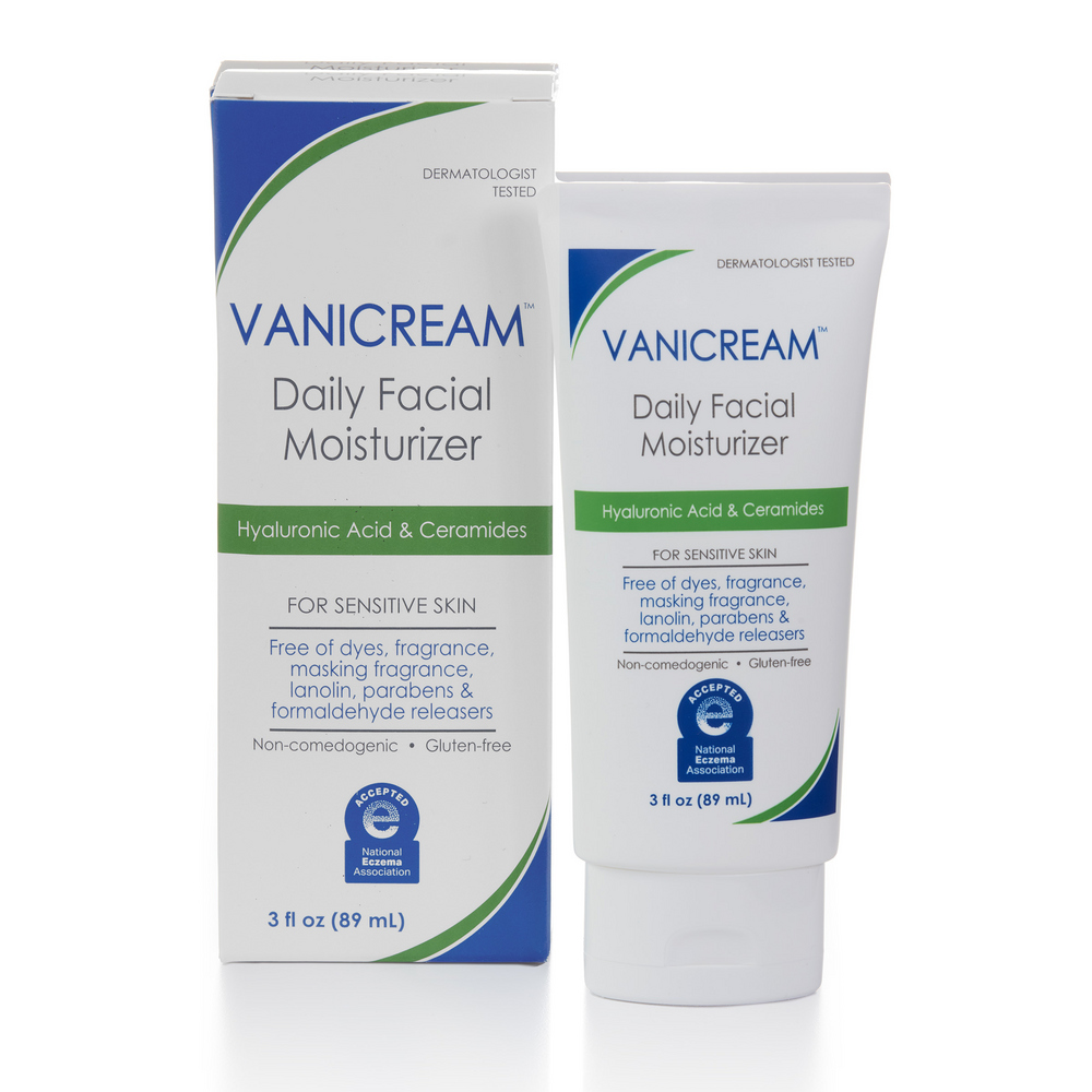 Daily Facial Moisturizer For Sensitive Skin by VANICREAM - Non-toxic, SLOW rated product free from harmful chemicals