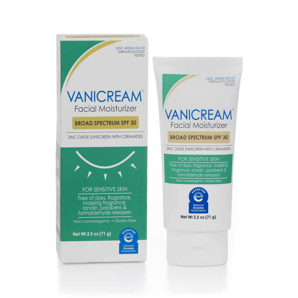 Facial Moisturizer Broad Spectrum SPF 30 by VANICREAM - Non-toxic, SLOW rated product free from harmful chemicals