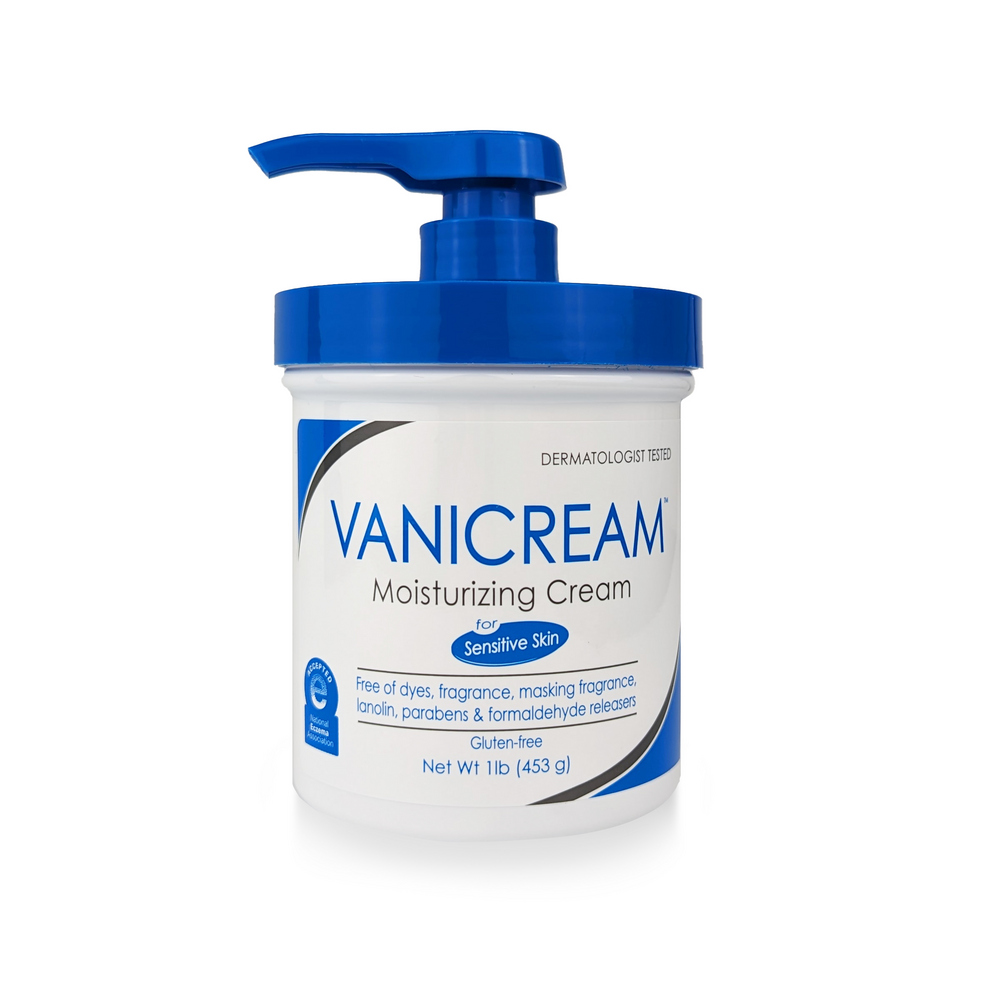 Moisturizing Cream For Sensitive Skin by VANICREAM - Non-toxic, STOP rated product free from harmful chemicals