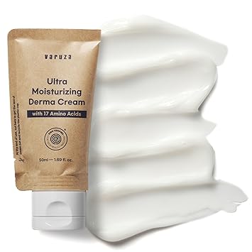 Ultra Moisturizing Derma Cream by varuza - Non-toxic Facial Care product rated SLOW by Million Marker, free from BPA, phthalates, and parabens