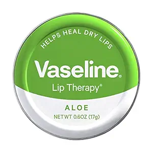 Lip Therapy Lip Balm Tin – Aloe Vera by Vaseline - Non-toxic, STOP rated product free from harmful chemicals