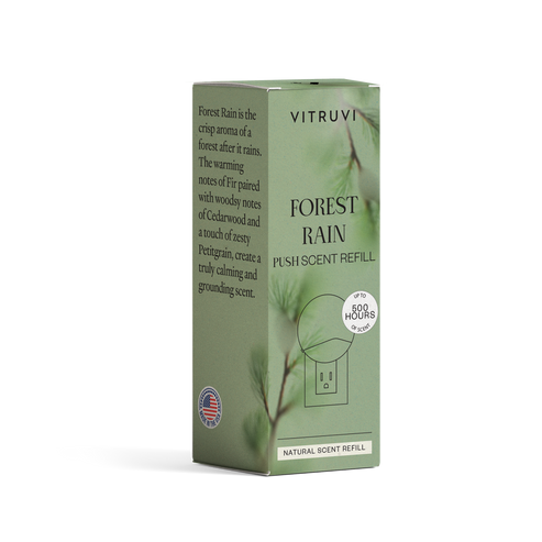Push Scent Refill – Forest Rain by VITRUVI - Non-toxic Air Fresheners product rated STOP by Million Marker, free from BPA, phthalates, and parabens