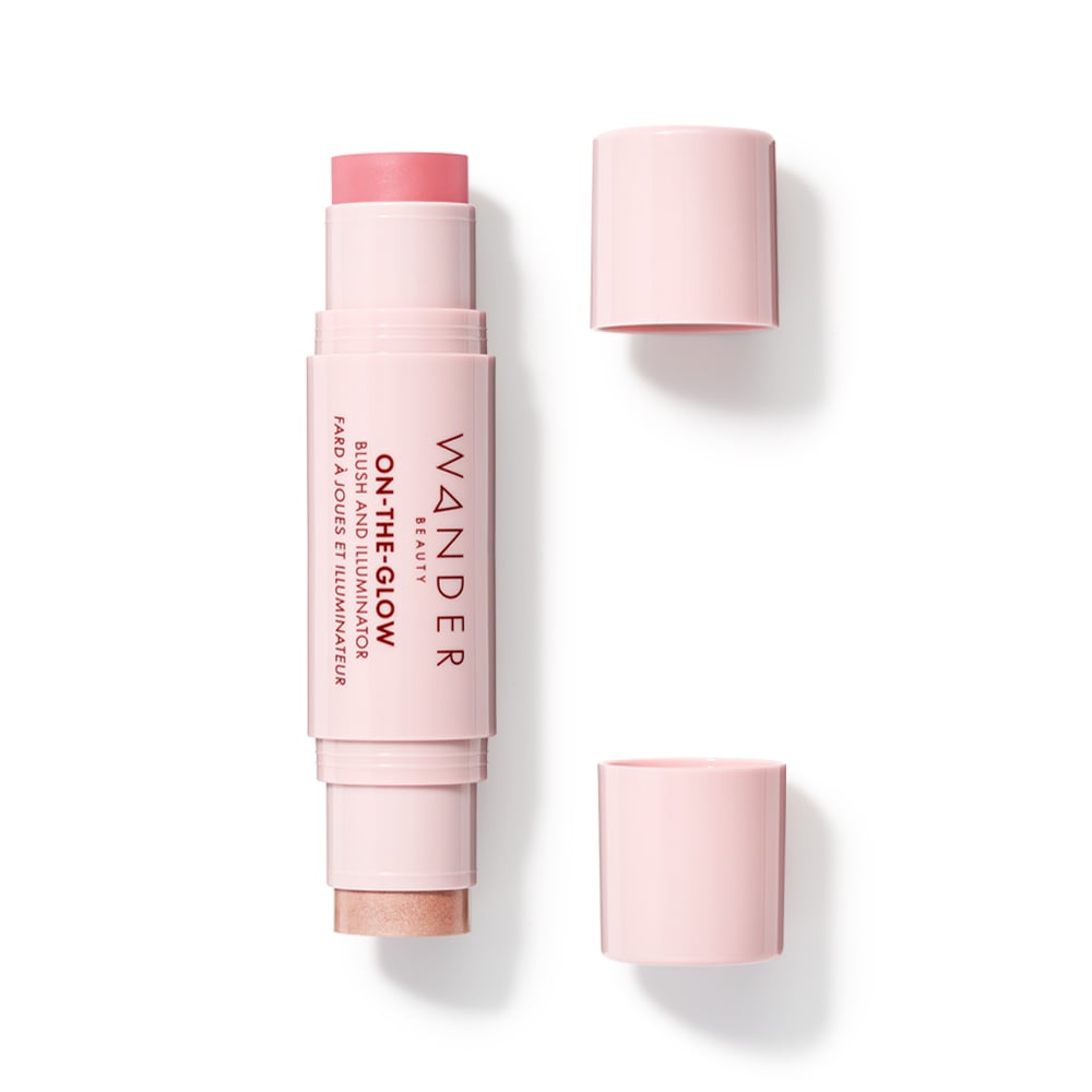On-The-Glow Blush and Illuminator - Petal Pink by WANDER BEAUTY - Non-toxic Cosmetics product rated STOP by Million Marker, free from BPA, phthalates, and parabens