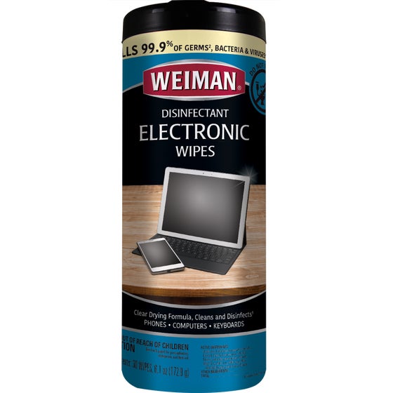Disinfectant Electronic Wipes by WEIMAN - Non-toxic, STOP rated product free from harmful chemicals