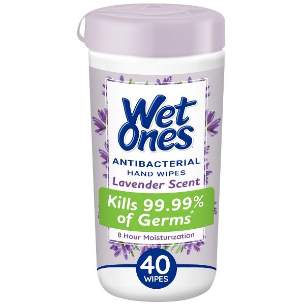 Antibacterial Hand Wipes – Lavender Scent by Wet Ones - Non-toxic Soaps + Body Washes product rated STOP by Million Marker, free from BPA, phthalates, and parabens