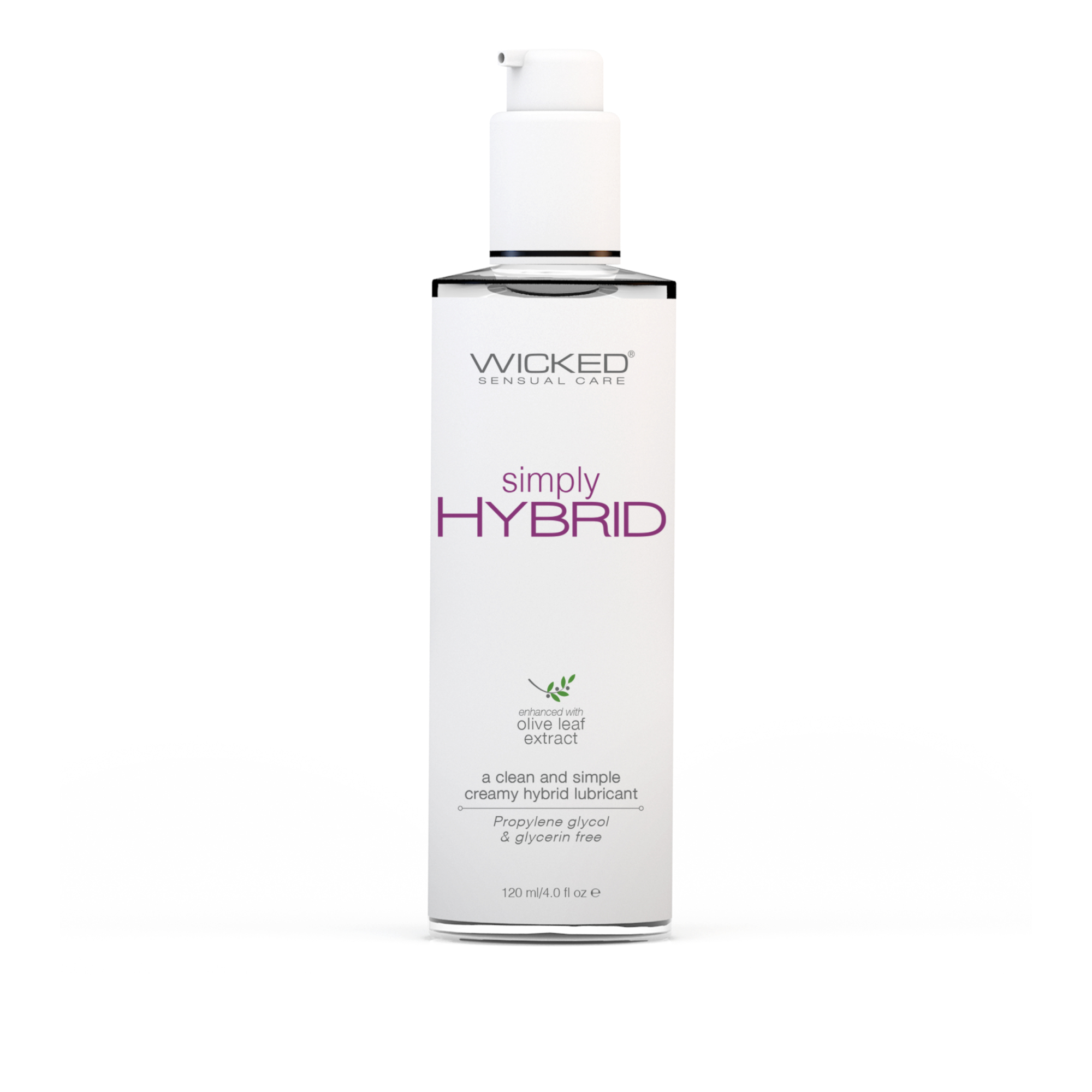 Simply Hybrid Creamy Hybrid Lubricant by WICKED SENSUAL CARE - Non-toxic Intimate Care product rated STOP by Million Marker, free from BPA, phthalates, and parabens