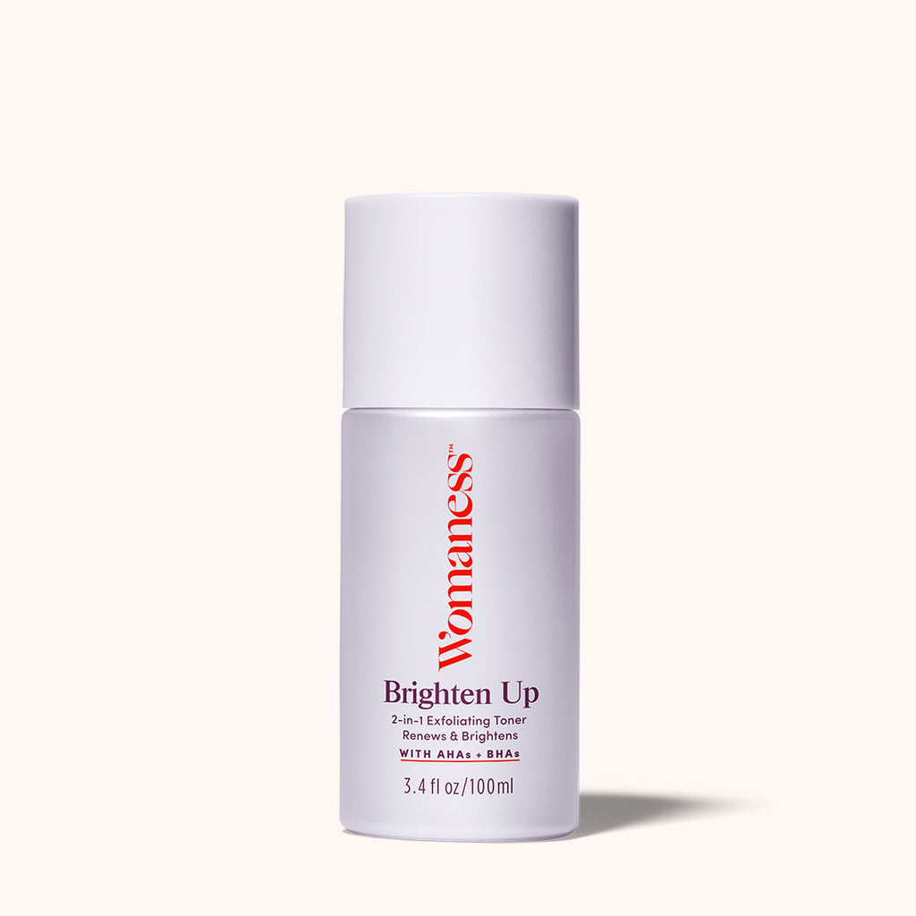 Brighten Up 2-in-1 Exfoliating Toner by Womaness - Non-toxic Facial Care product rated STOP by Million Marker, free from BPA, phthalates, and parabens