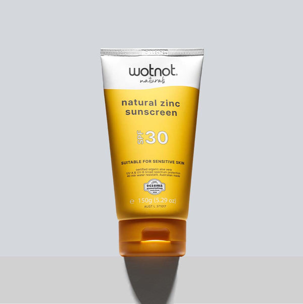 Natural Zinc Sunscreen SOF 30 by wotnot naturals - Non-toxic Sunscreens product rated SLOW by Million Marker, free from BPA, phthalates, and parabens