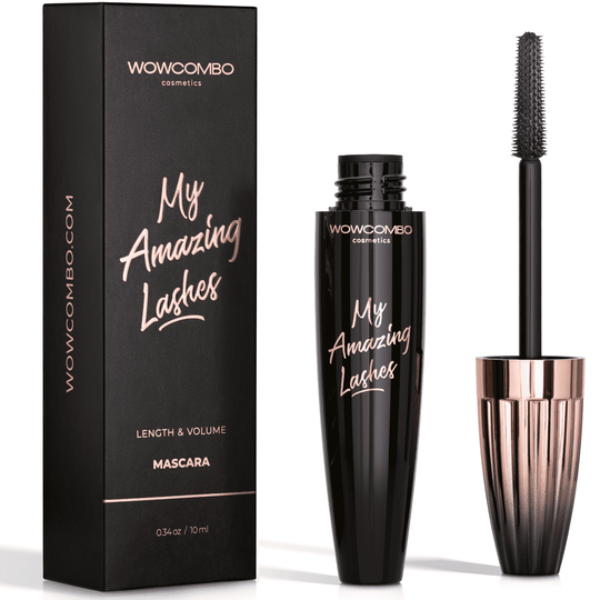 My Amazing Lashes Mascara - Rich Black by WOWCOMBO cosmetics - Non-toxic Cosmetics product rated SLOW by Million Marker, free from BPA, phthalates, and parabens