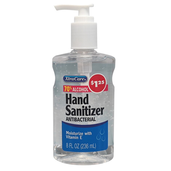 70% Alcohol Hand Sanitizer by XtraCare - Non-toxic Soaps + Body Washes product rated STOP by Million Marker, free from BPA, phthalates, and parabens