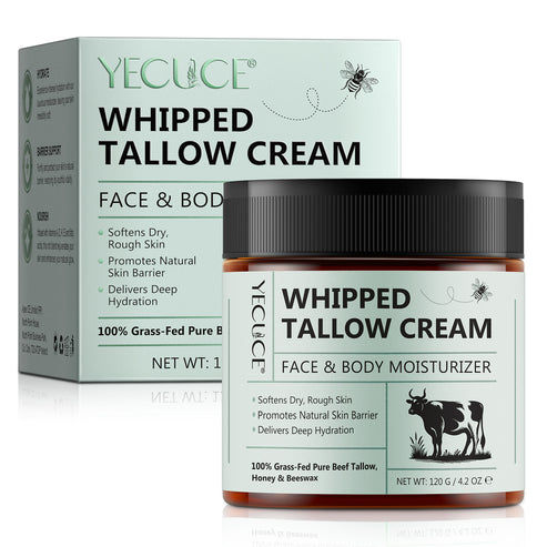 Whipped Tallow Cream Face & Body Moisturizer by YECUCE - Non-toxic Body Oils, Butters + Lotions product rated GO by Million Marker, free from BPA, phthalates, and parabens