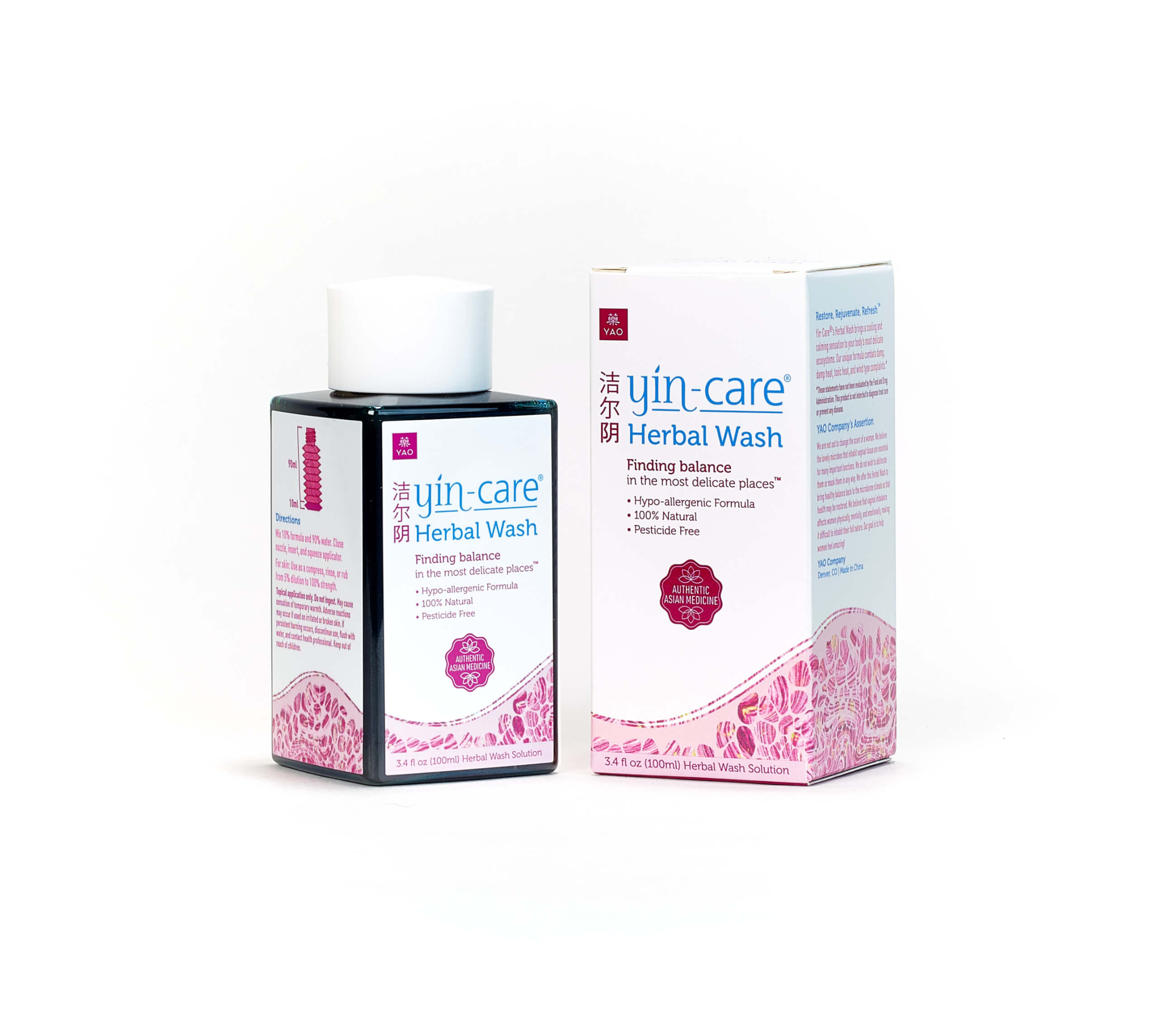 Herbal Wash by yin-care - Non-toxic Intimate Care product rated STOP by Million Marker, free from BPA, phthalates, and parabens