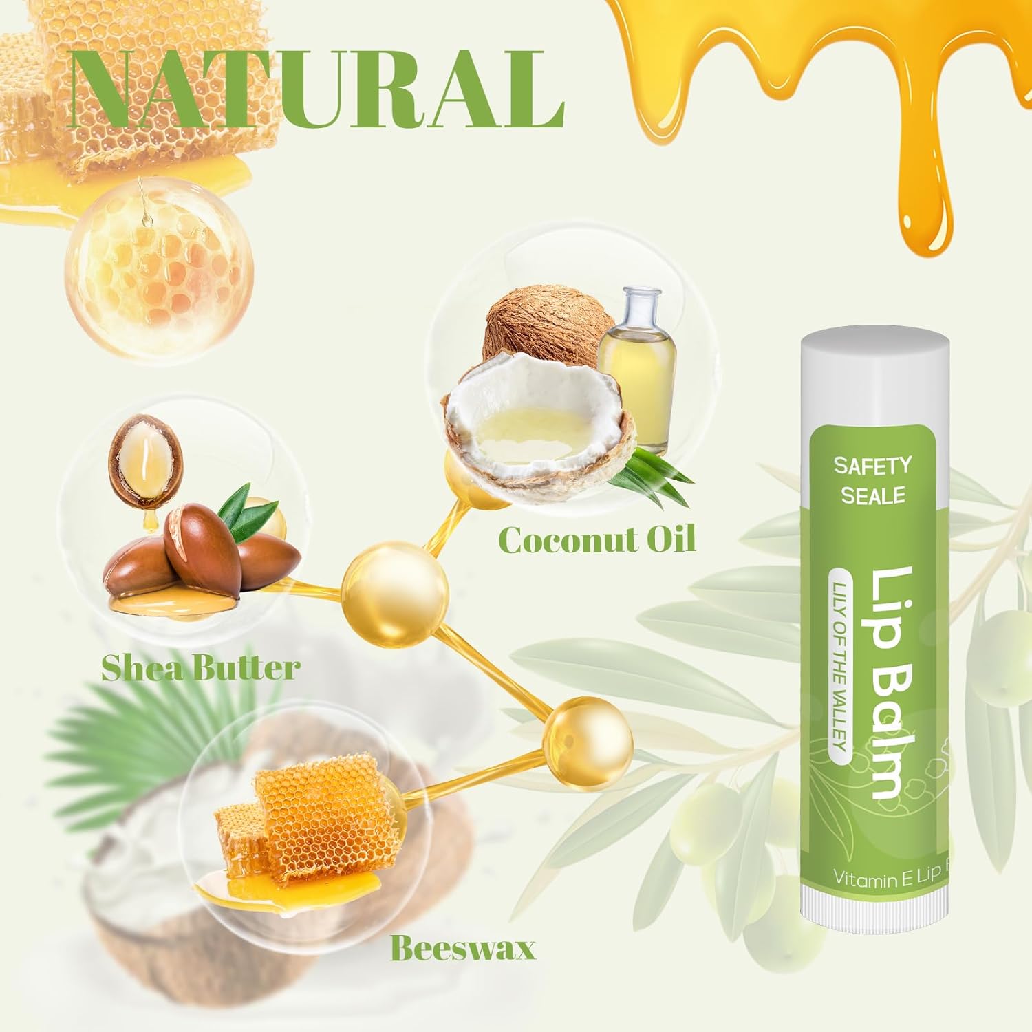 Lip Balm - Lily of the Valley by YOPELA - Non-toxic Lip Balms product rated STOP by Million Marker, free from BPA, phthalates, and parabens