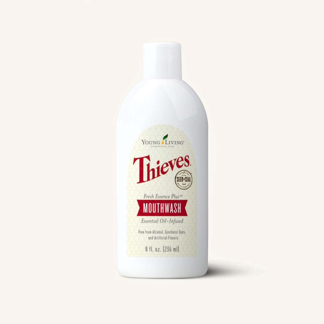 Fresh Essence Plus Mouthwash - Thieves by YOUNG LIVING ESSENTIAL OilS - Non-toxic, SLOW rated product free from harmful chemicals