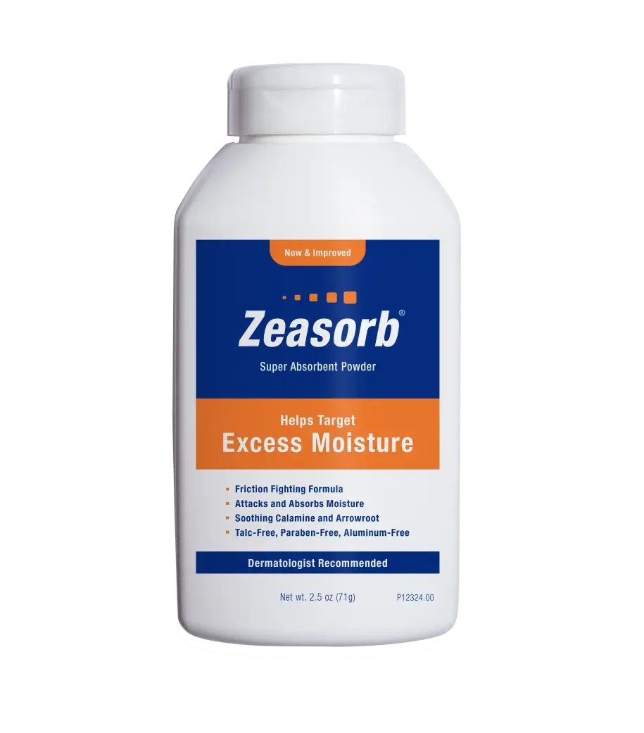 Excess Moisture Control Powder by Zeasorb - Non-toxic Body Oils, Butters + Lotions product rated STOP by Million Marker, free from BPA, phthalates, and parabens