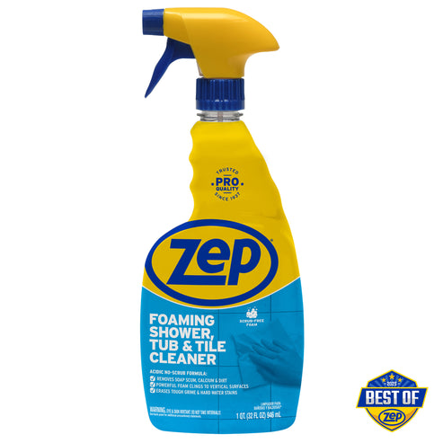Foaming Shower, Tub & Tile Cleaner by Zep - Non-toxic, STOP rated product free from harmful chemicals