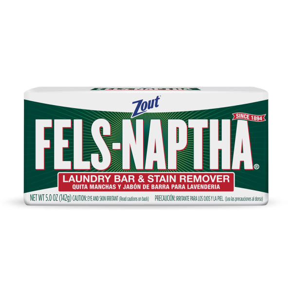 Fels-Naptha Laundry Bar & Stain Remover by Zout - Non-toxic, STOP rated product free from harmful chemicals